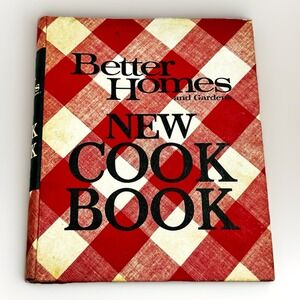 VTG Better Homes And Gardens New Cookbook Red Plaid Hard Back 5 Ring Binder 1968